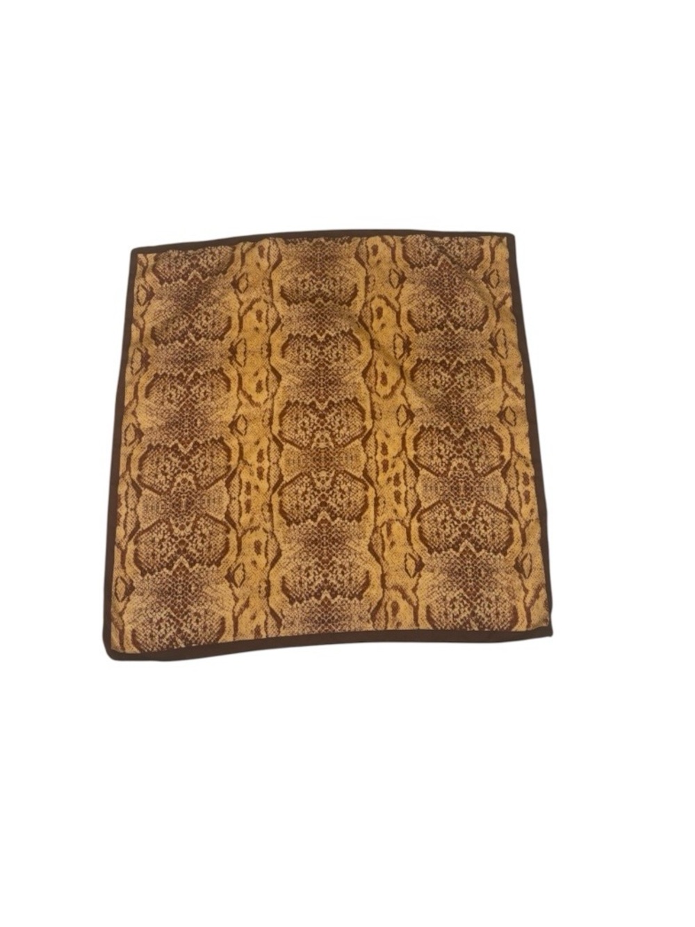 Brown and Golden Tan Scarf
